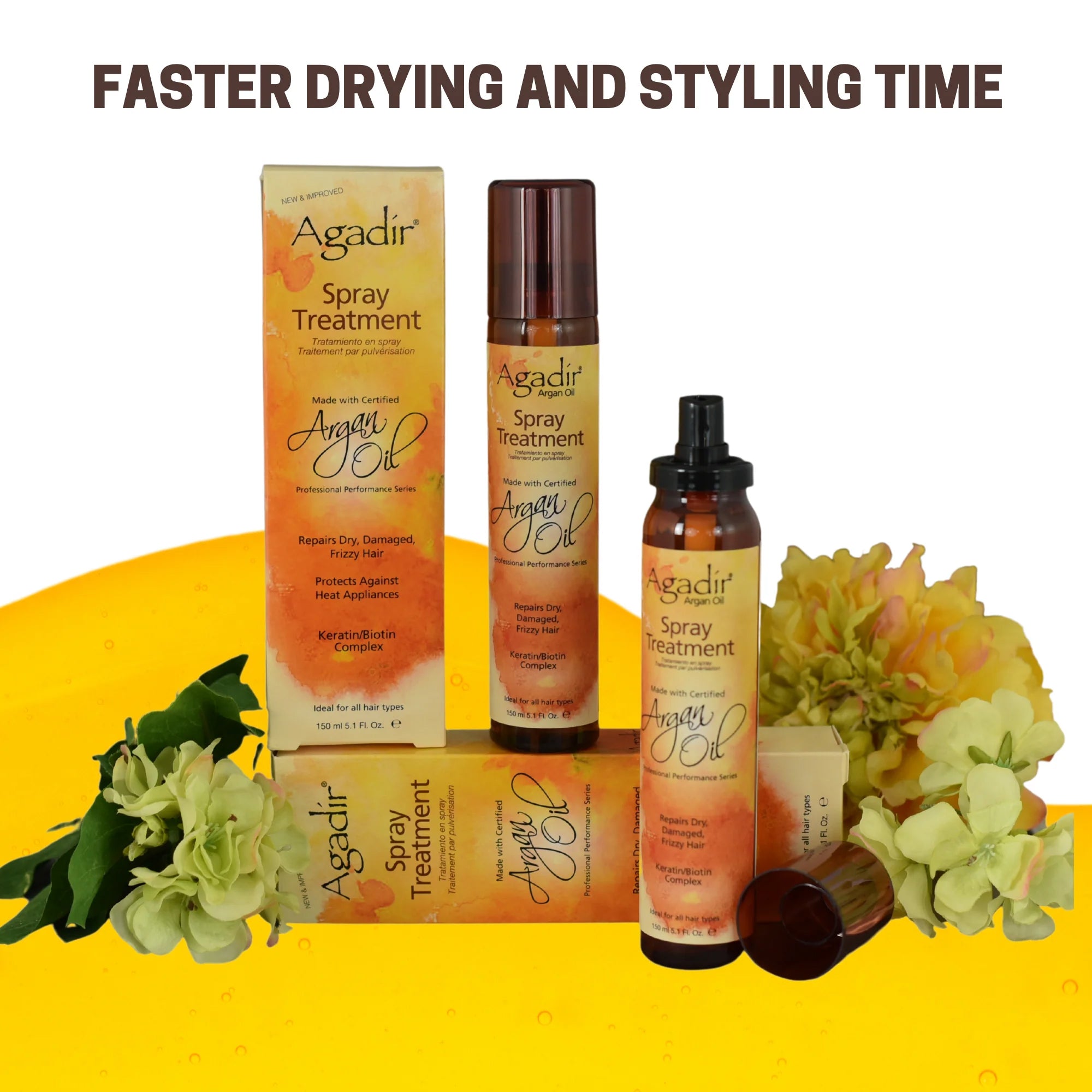 بخاخ زيت الأرغان معالج للشعر