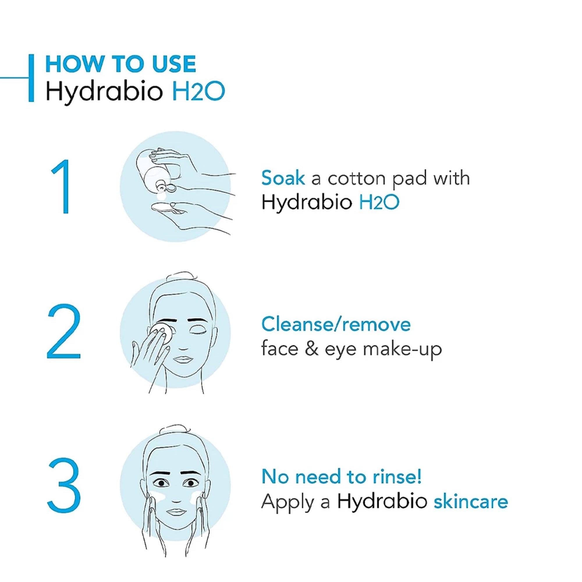 ماء ميسيلار هيدرابيو H2O لإزالة المكياج