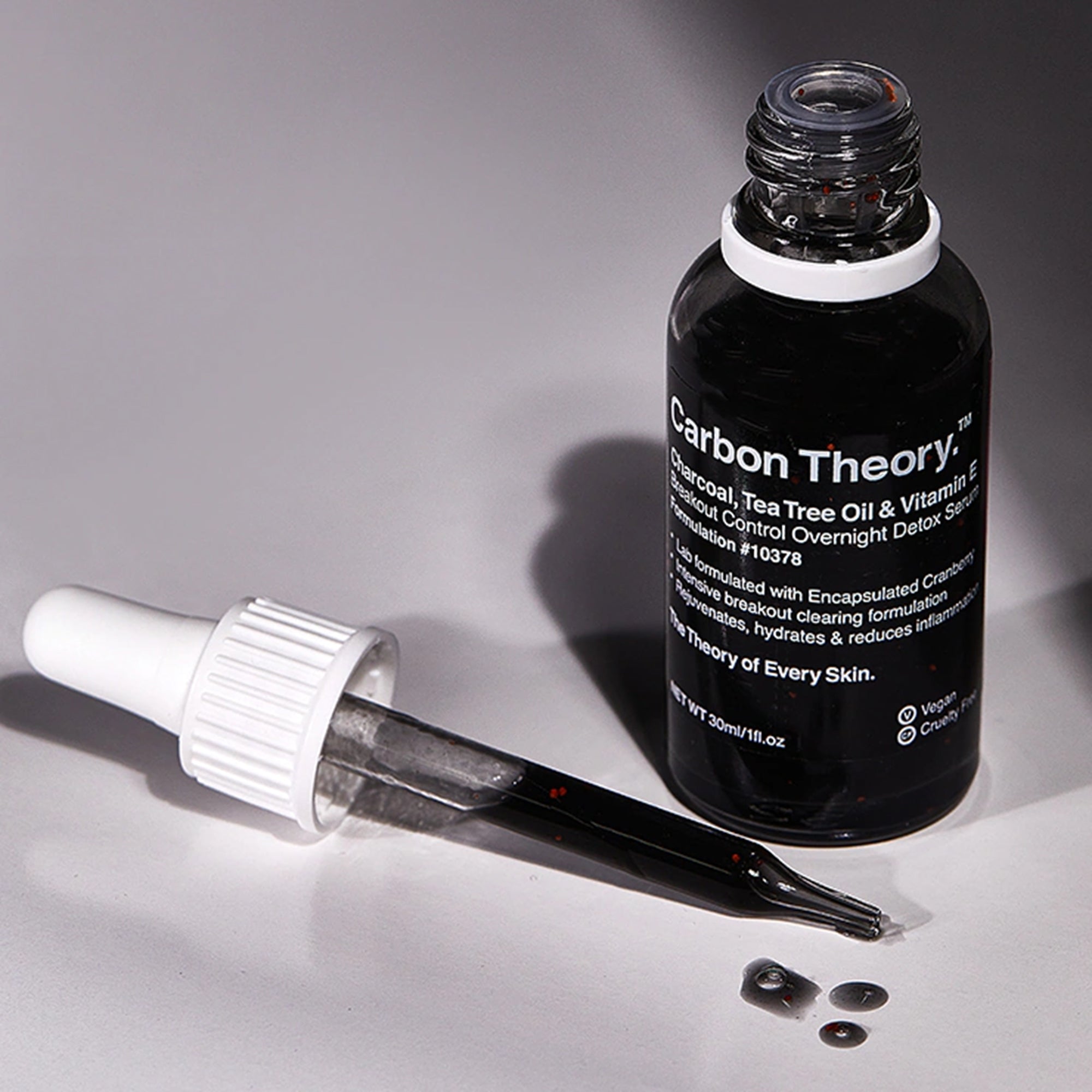 Charcoal, Tea Tree Oil & Vitamin E Overnight Detox Serum