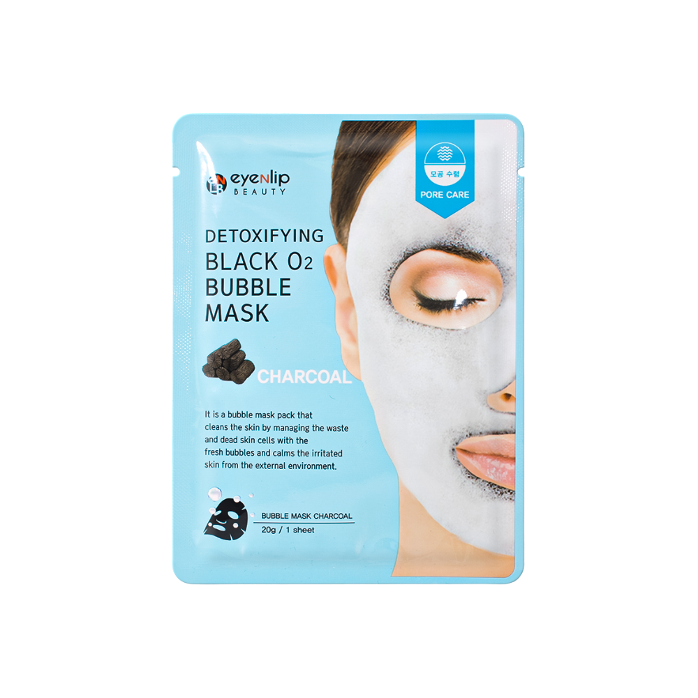 Black O2 Bubble Mask Charcoal