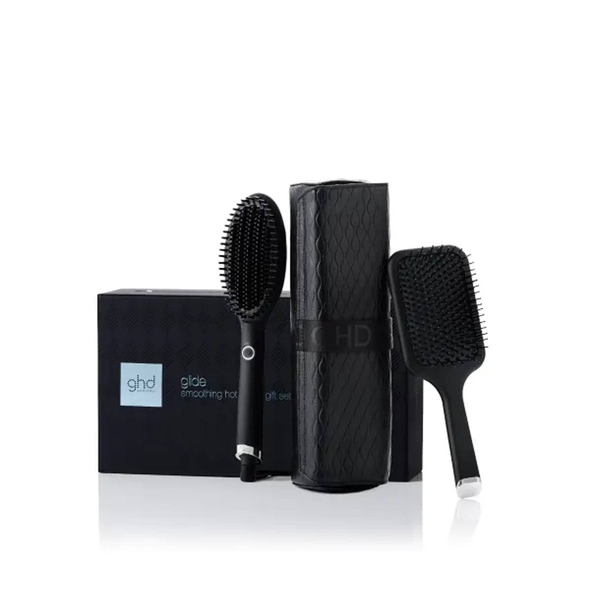Glide Hot Brush & Paddle Brush Set