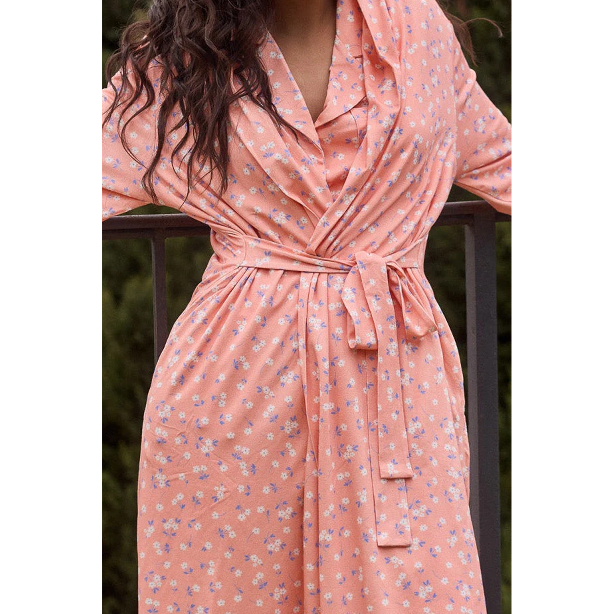 Peachy Stretch Robe