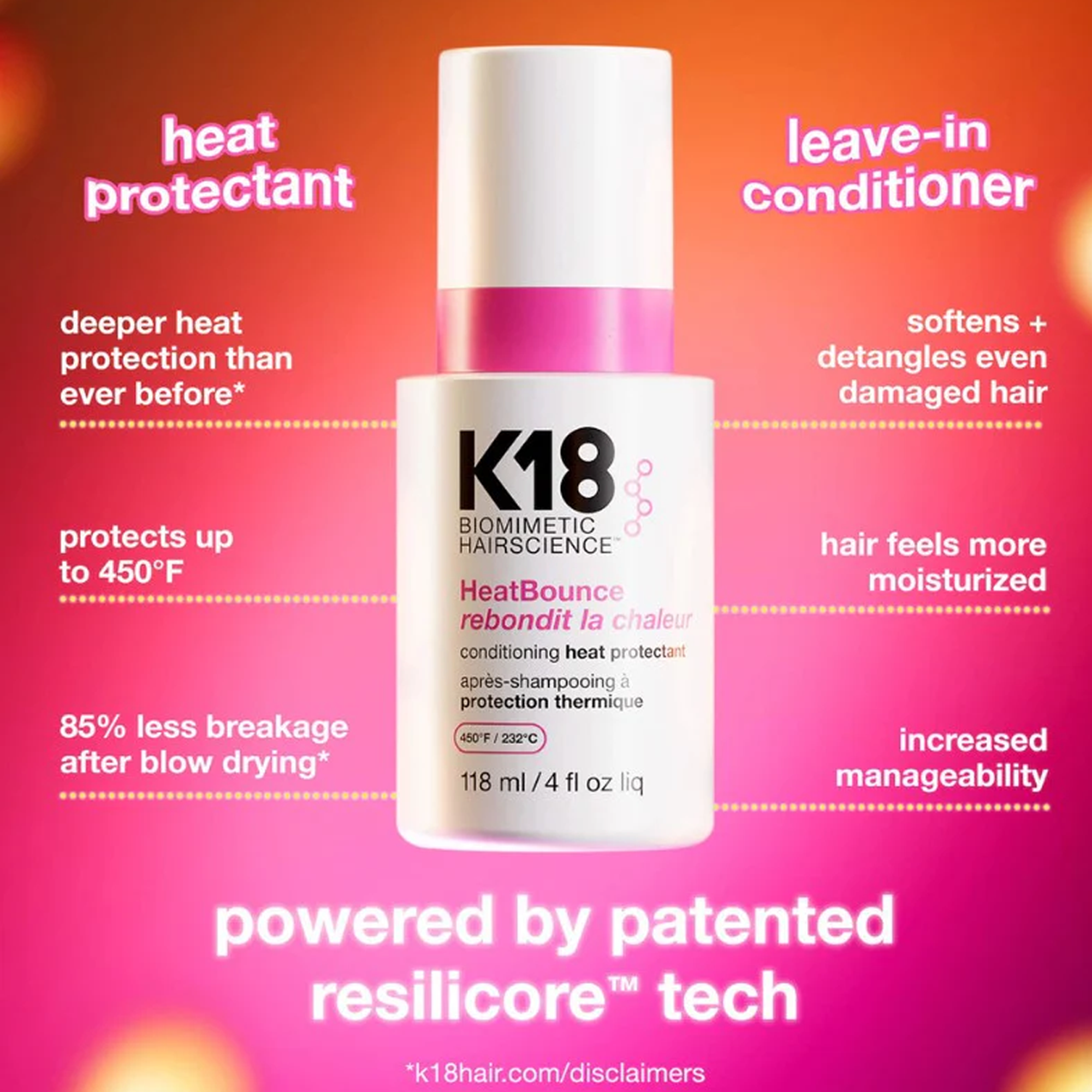 Heat Bounce Conditioning Heat Protectant