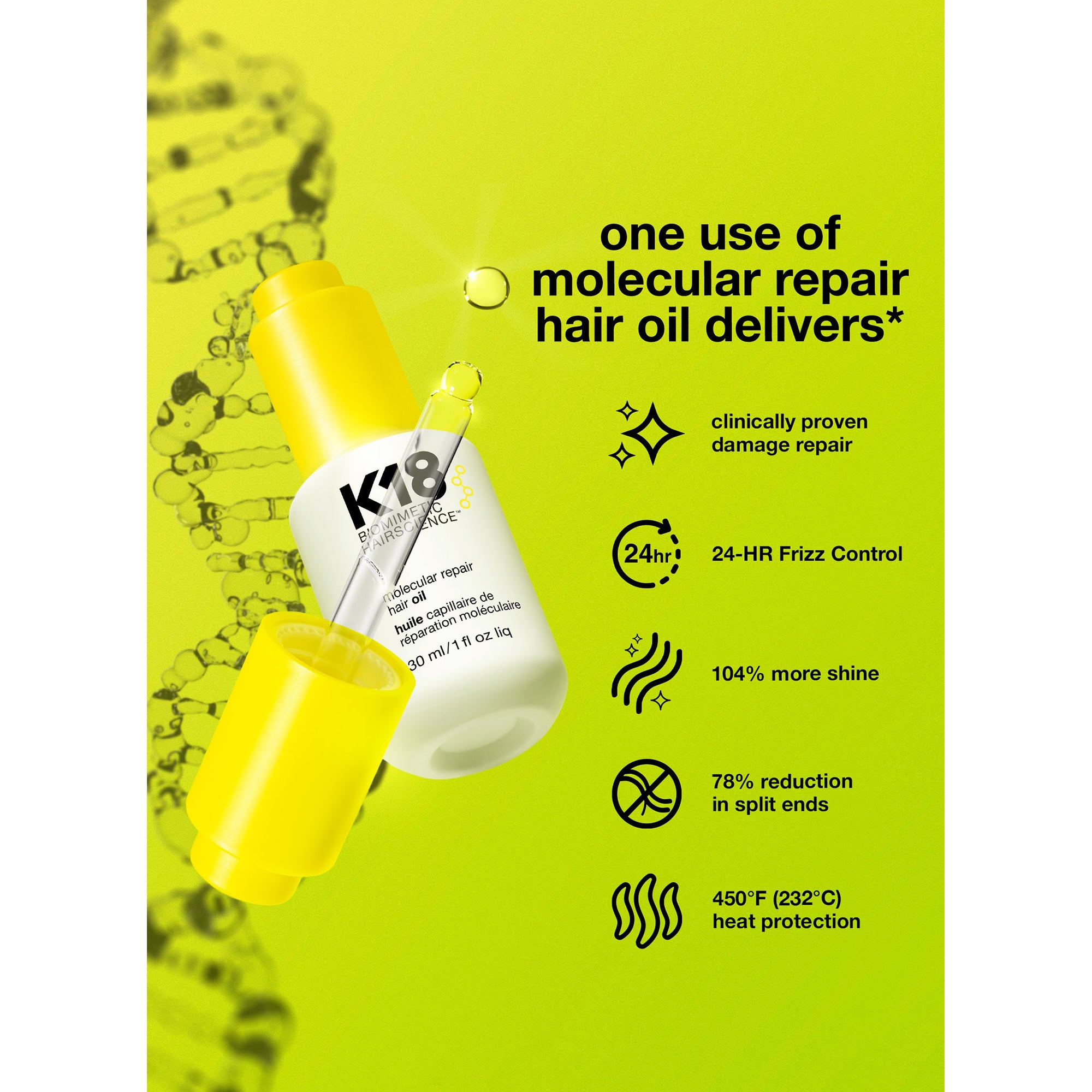 زيت مولكيولار لترميم الشعر