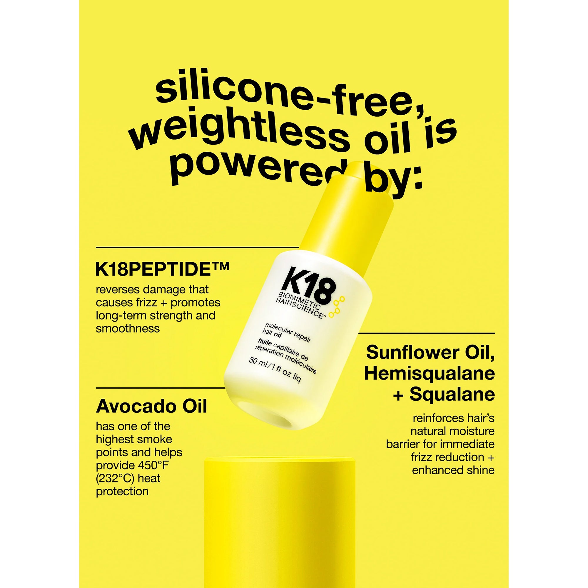 زيت مولكيولار لترميم الشعر