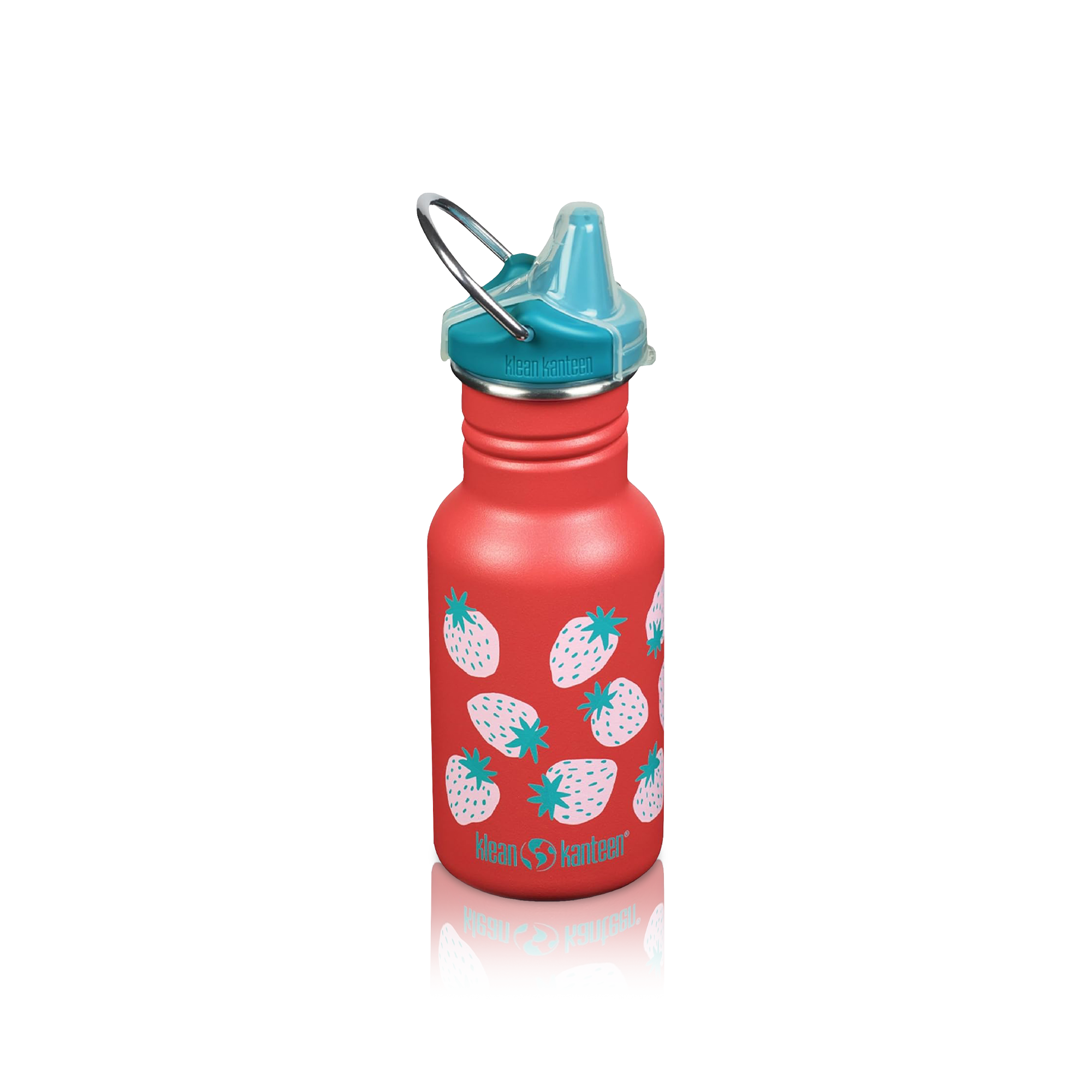 Kid Classic Narrow Neck Flask (w/ Sport Cap) - Strawberry