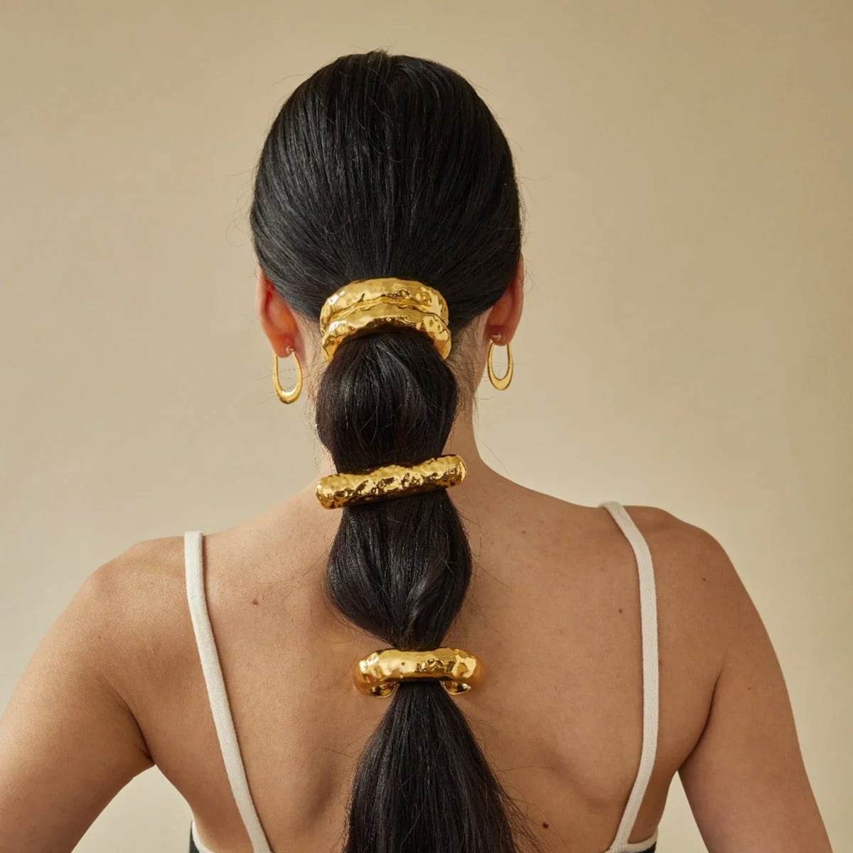 Hammered Arch Pony Cuff