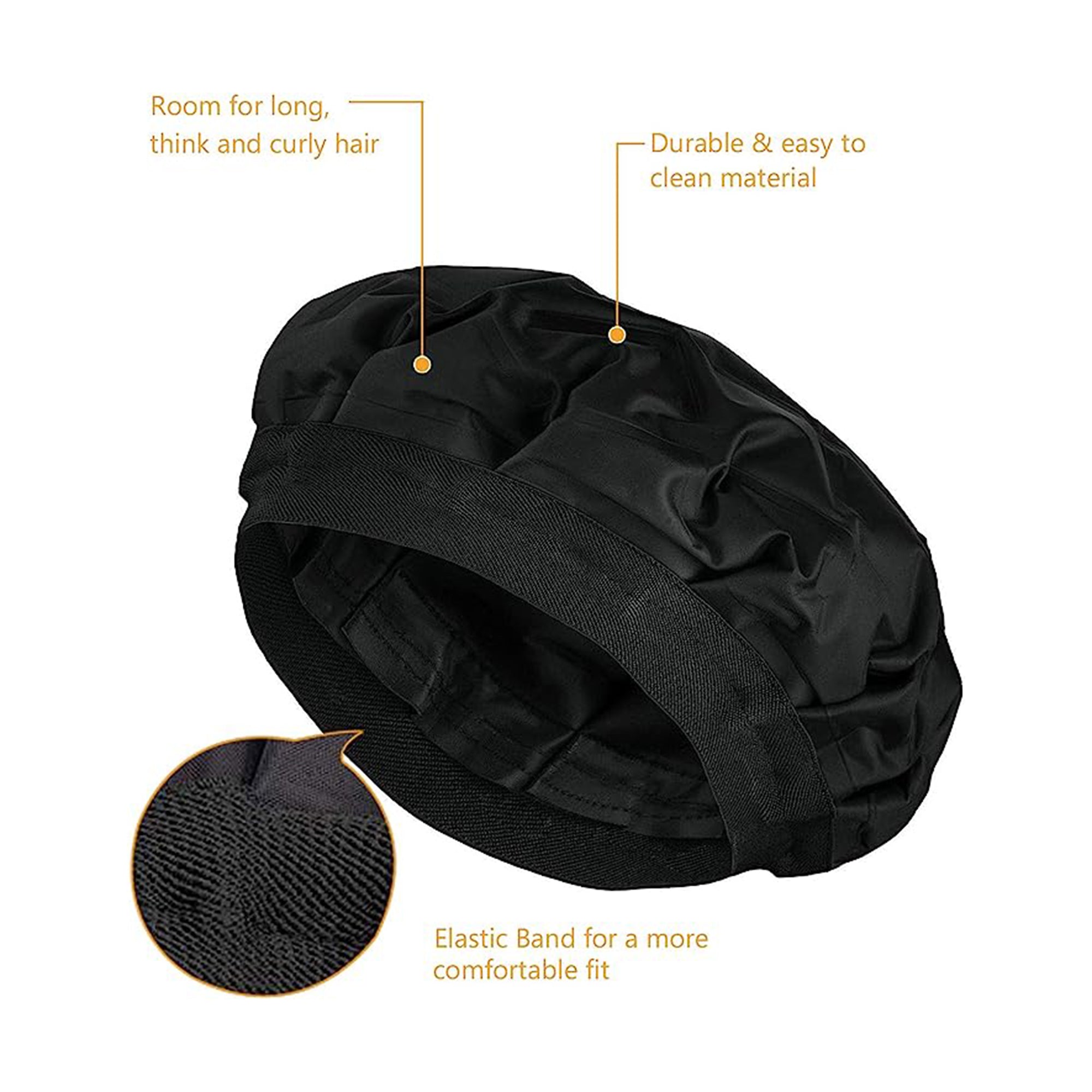 قبعة جل قابلة للتسخين في الميكروويف للعناية العميقة بالشعر