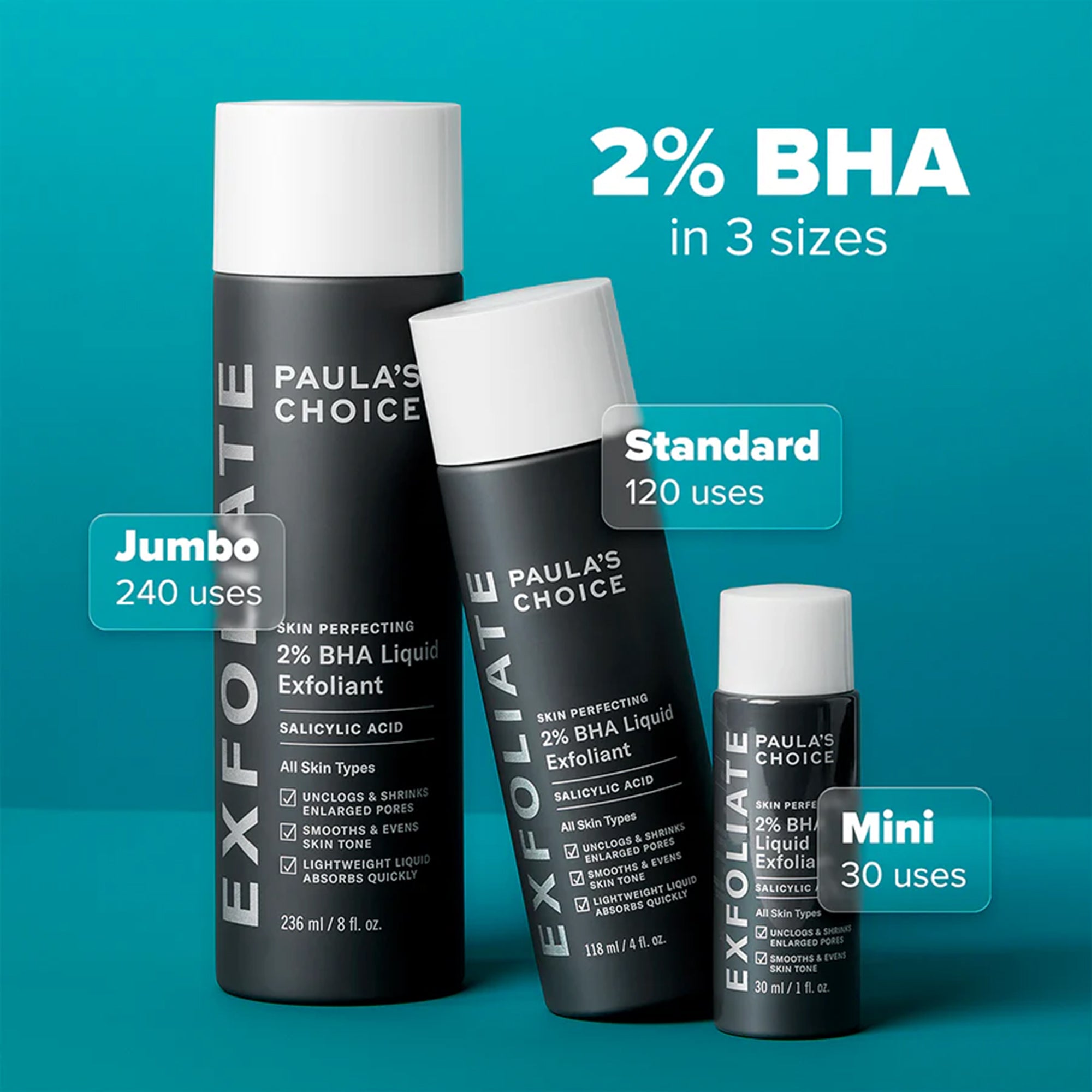 مقشر سائل 2% BHA لتنعيم البشرة