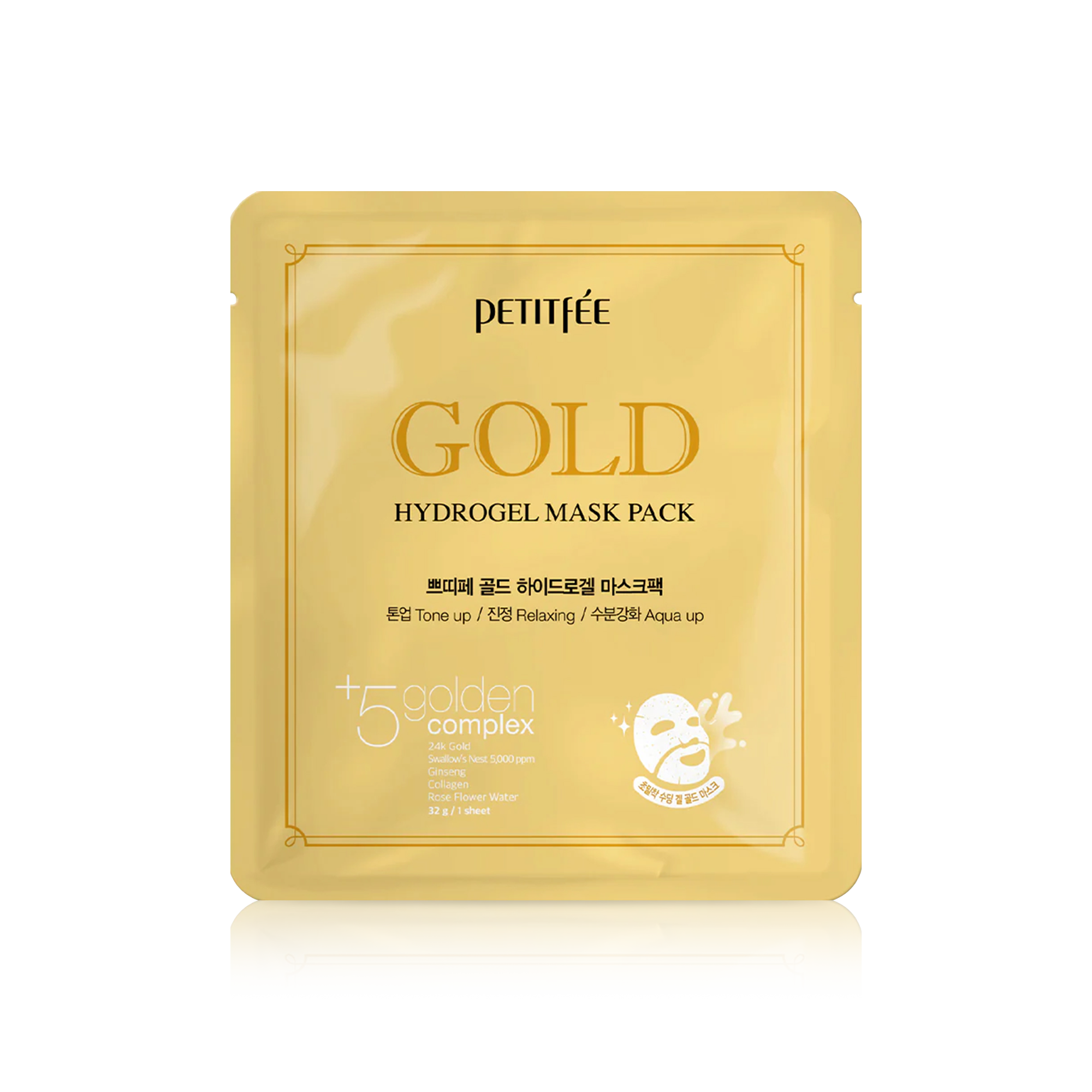 24K Gold Hydrogel Face Mask Sheet