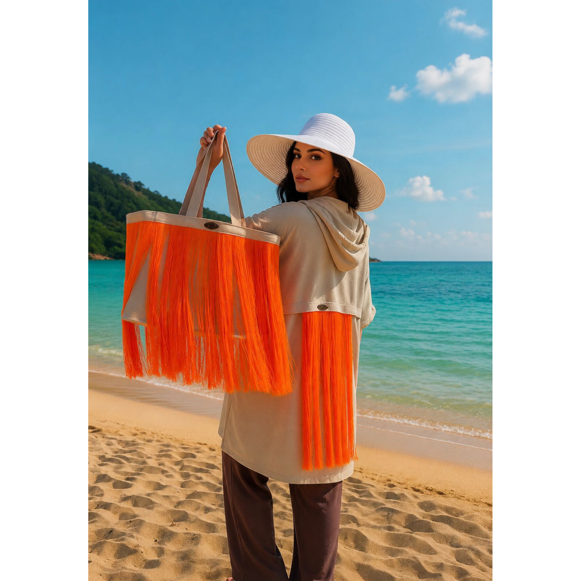 Victorian-Era Orange Cilia Pasht