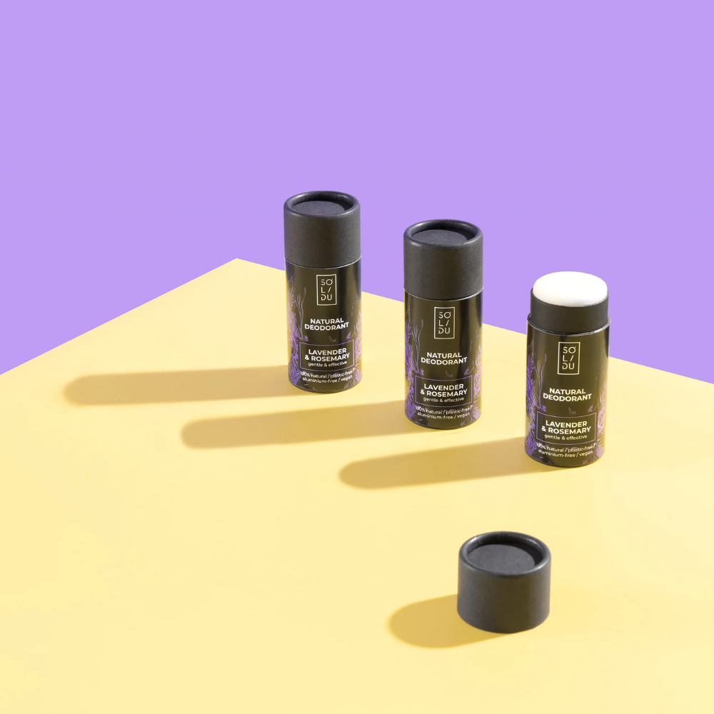 Deodorant With Lavender & Rosemary Natural, Gentle Deodorant Effectively Combating Odor-Causing Bacteria