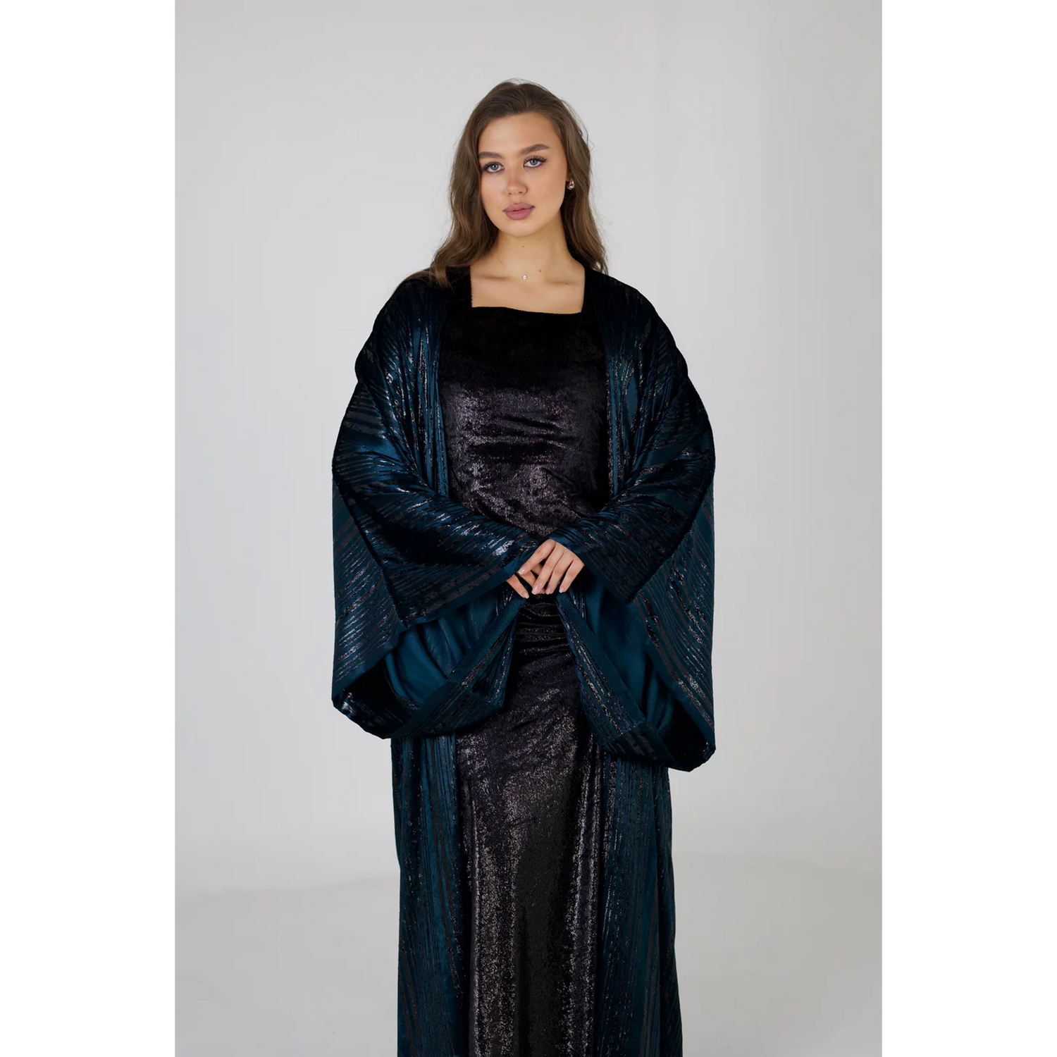 Ocean Shadow Maxi Gown