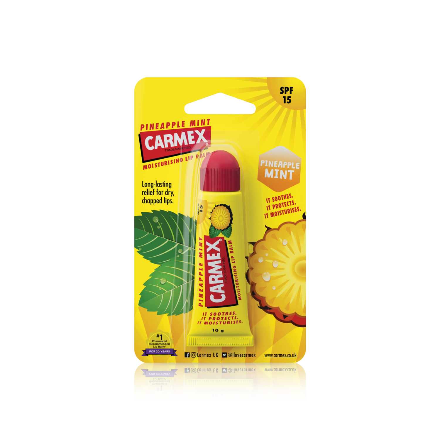 Pineapple Mint Moisturizing Lip Balm Tube