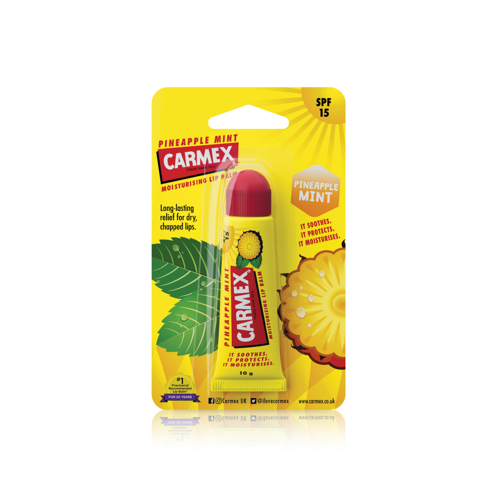 Pineapple Mint Moisturizing Lip Balm Tube