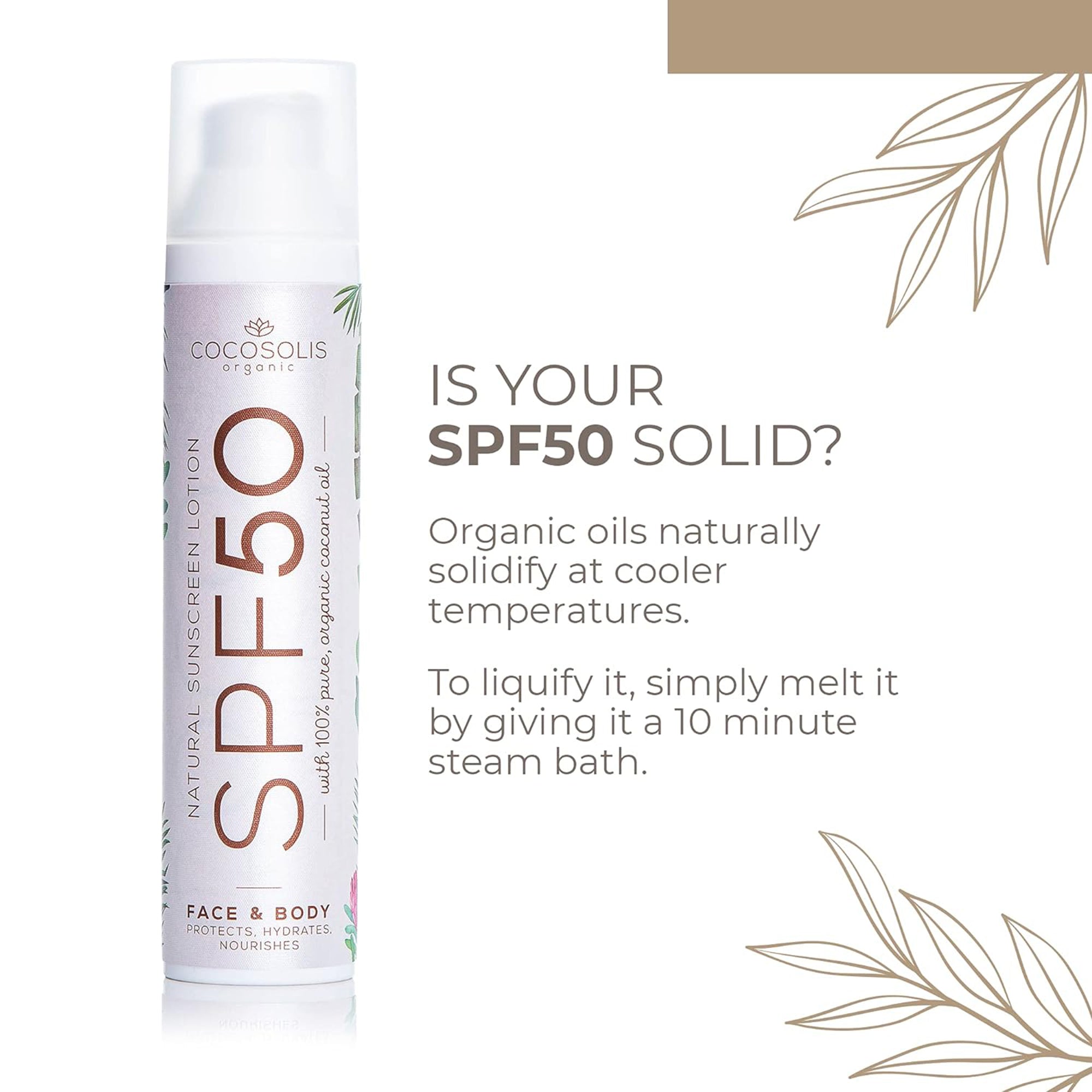 لوشن الحماية الطبيعي مع SPF 50