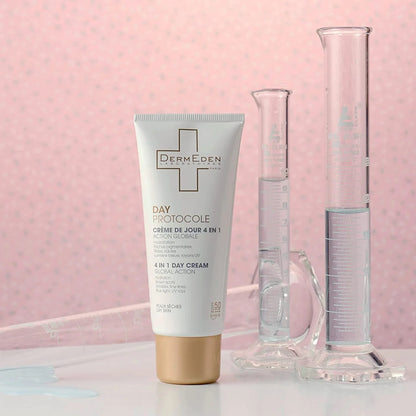 كريم النهار داي بروتوكول جلوبال أكشن 4 في 1 مع SPF 50 للبشرة الجافة