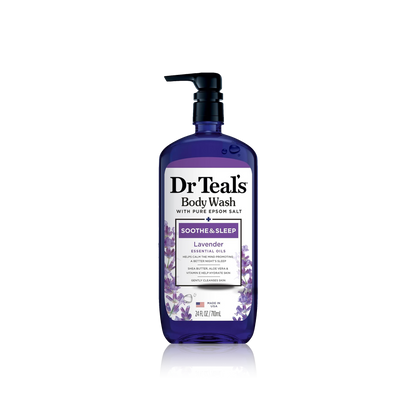 Body Wash with Pure Epsom Salt Soaking Solution Soothe &amp; Sleep with Lavender