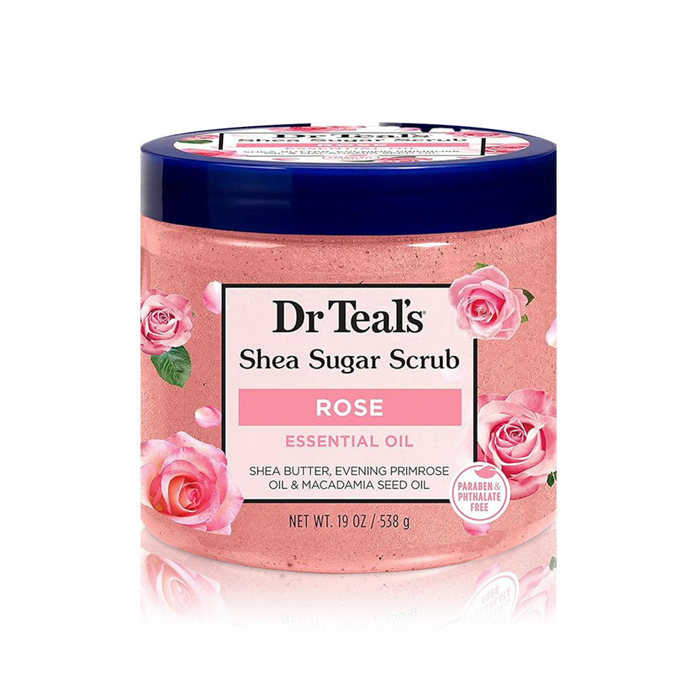 Shea Sugar Body Scrub with Rose Essential Oil