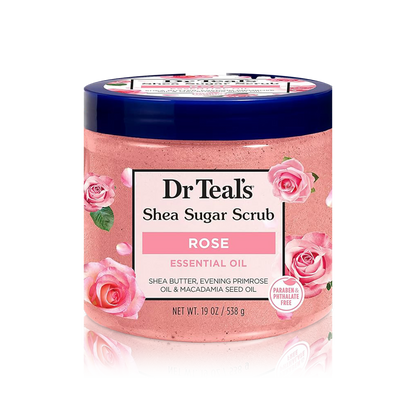 Shea Sugar Body Scrub with Rose Essential Oil