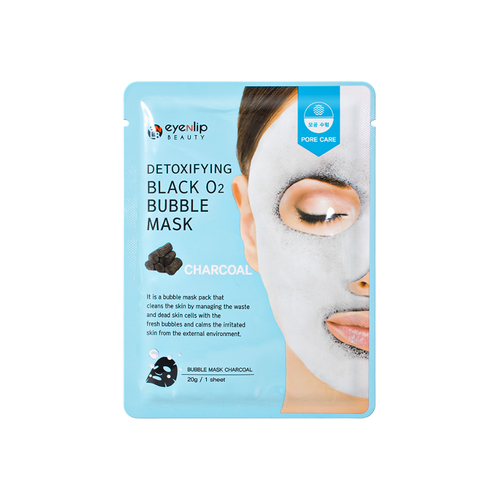 Black O2 Bubble Mask Charcoal