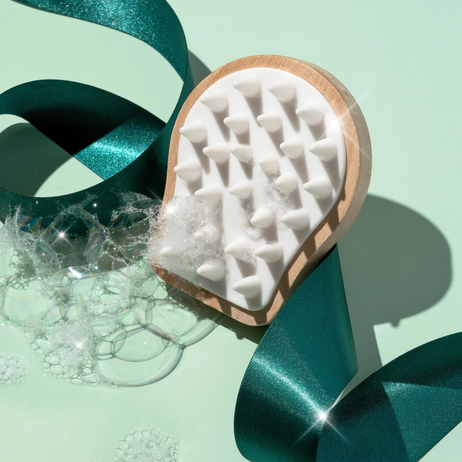 Shower scalp massager