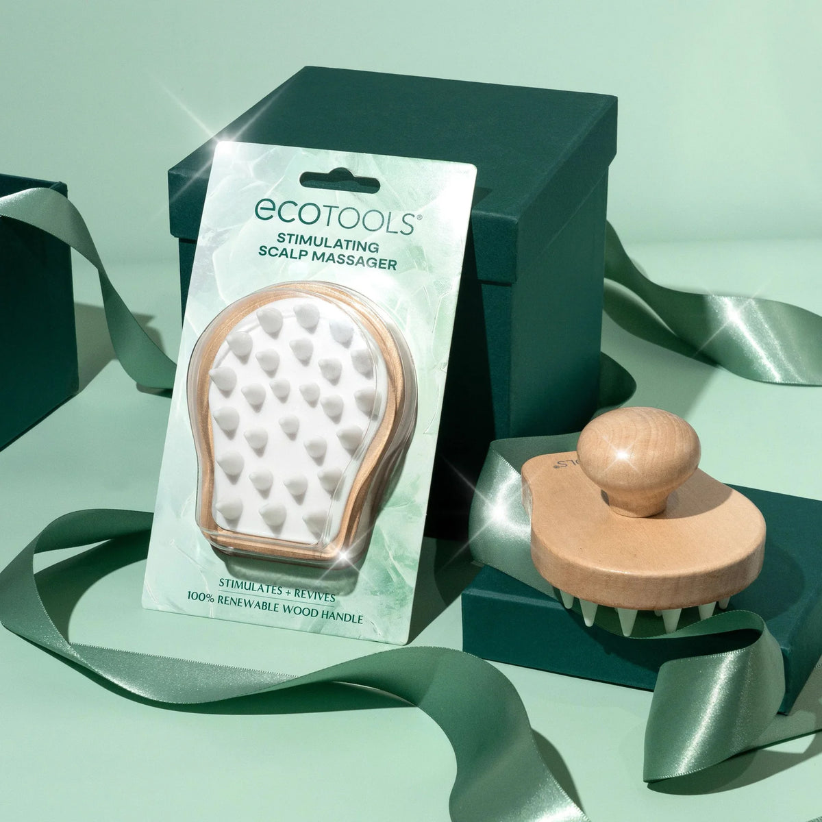 Shower scalp massager