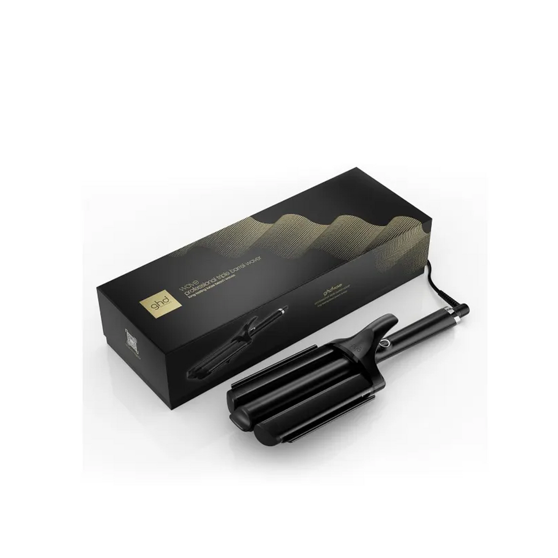 Hair Waver With Triple Barrel - Black
