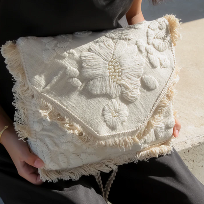 Ivory Bloom Clutch