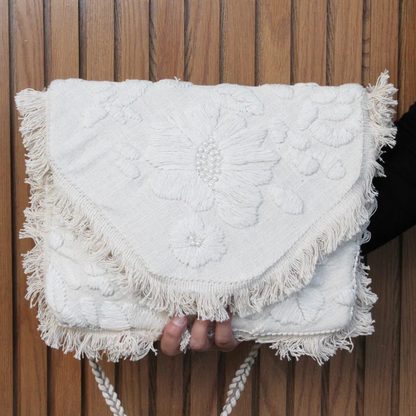 Ivory Bloom Clutch