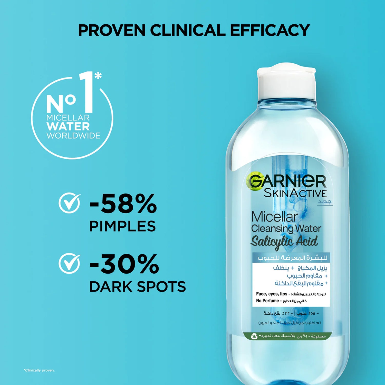 Fast Clear Micellar Cleansing Water