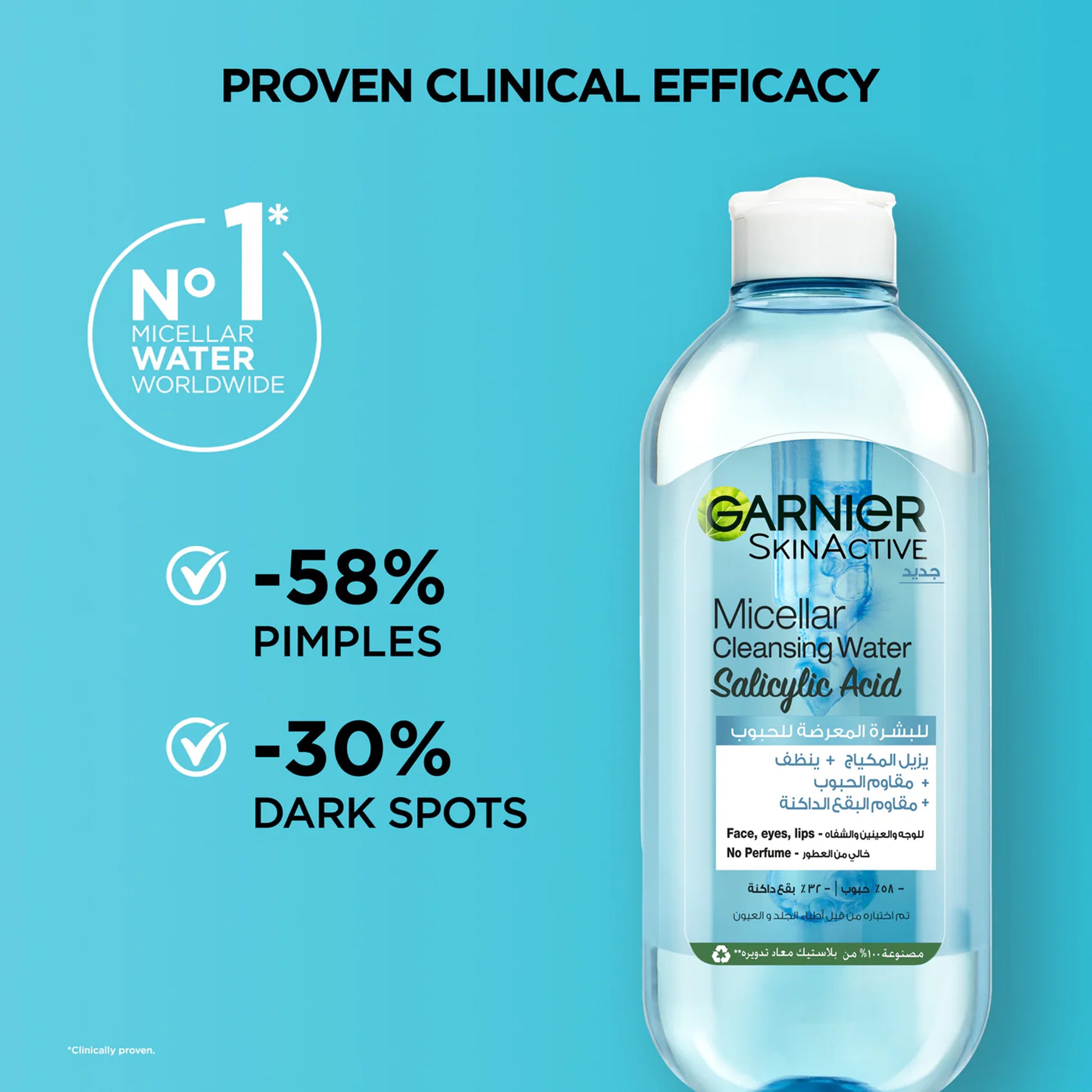 Fast Clear Micellar Cleansing Water