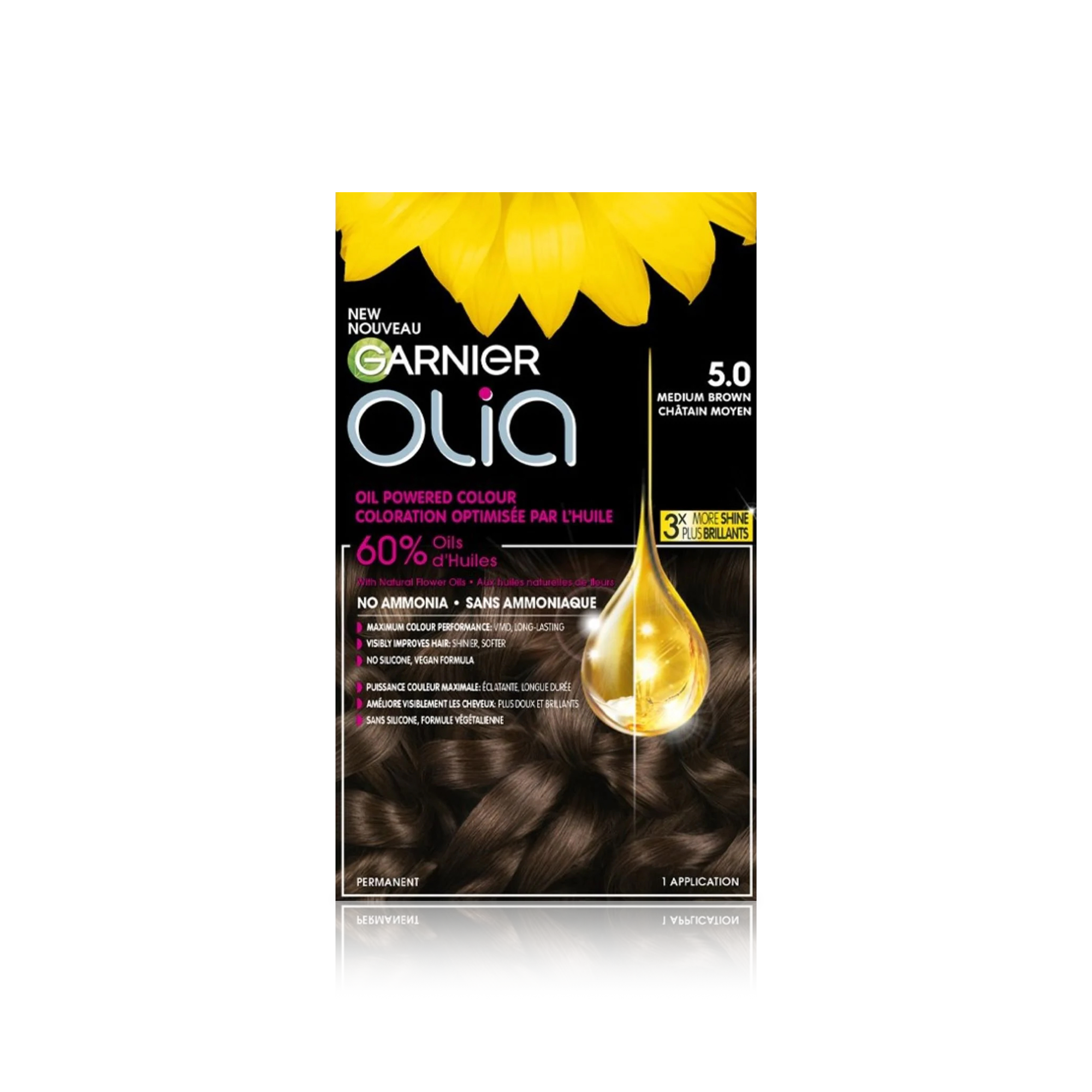 Olia  5.0 Hair Color