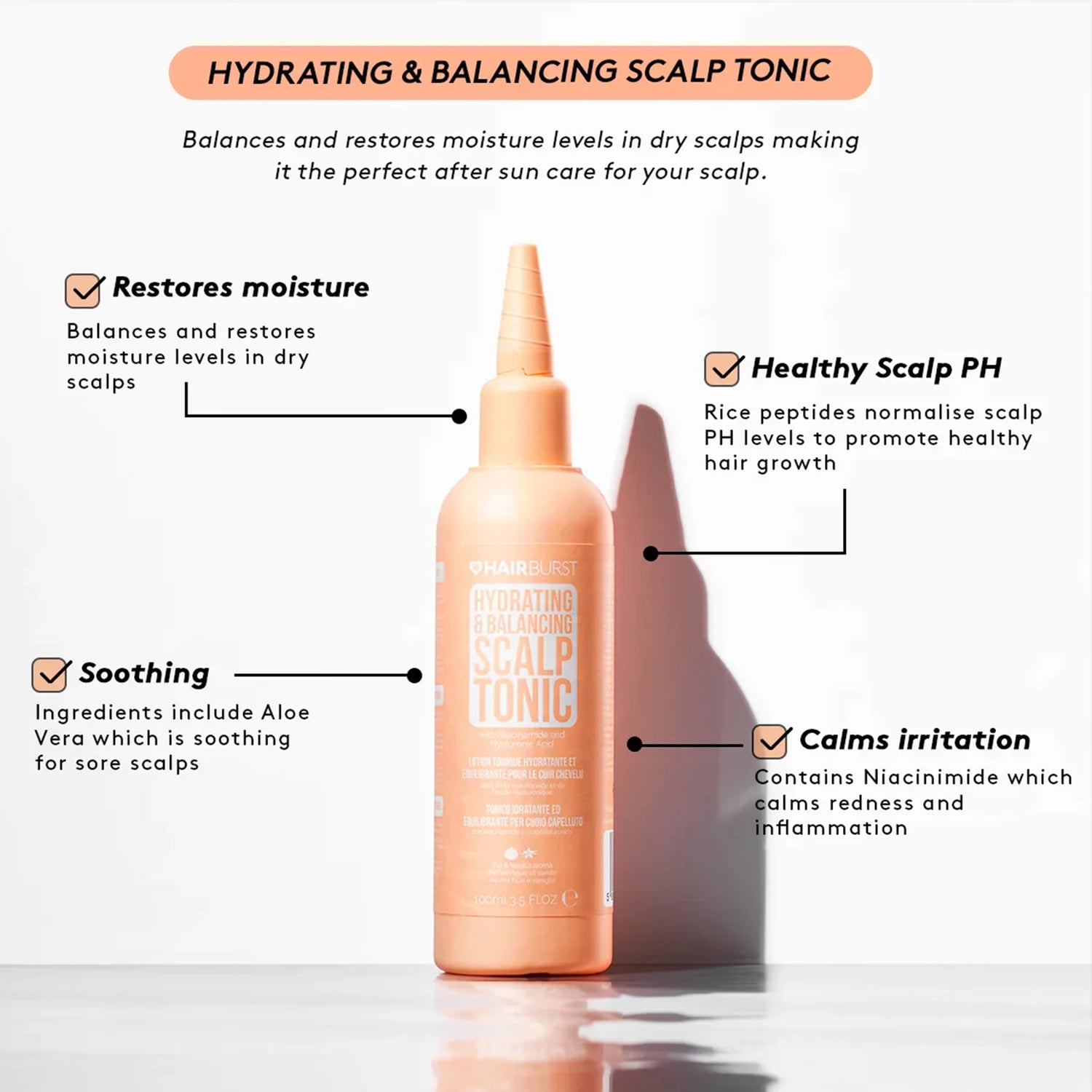 تونر لترطيب وتوازن فروة الرأس