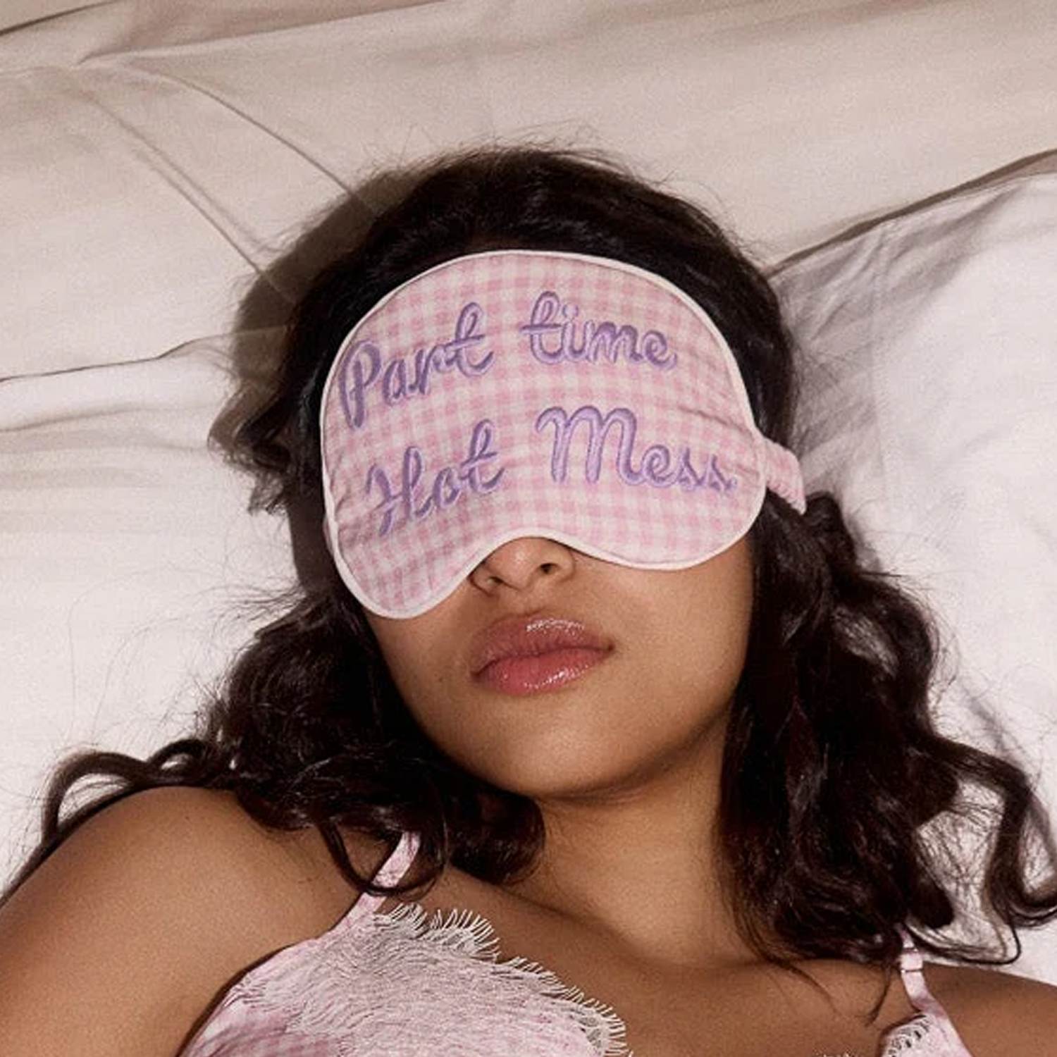 Checkered Eye Mask