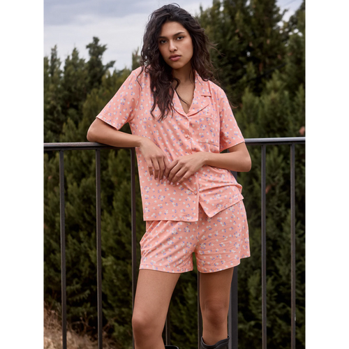 Peachy Stretch Shorts Set