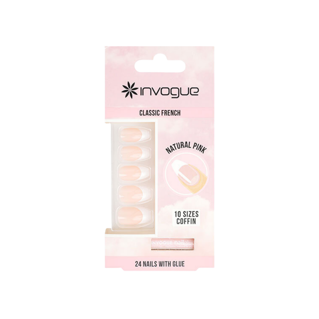 French Pink Coffin Nails