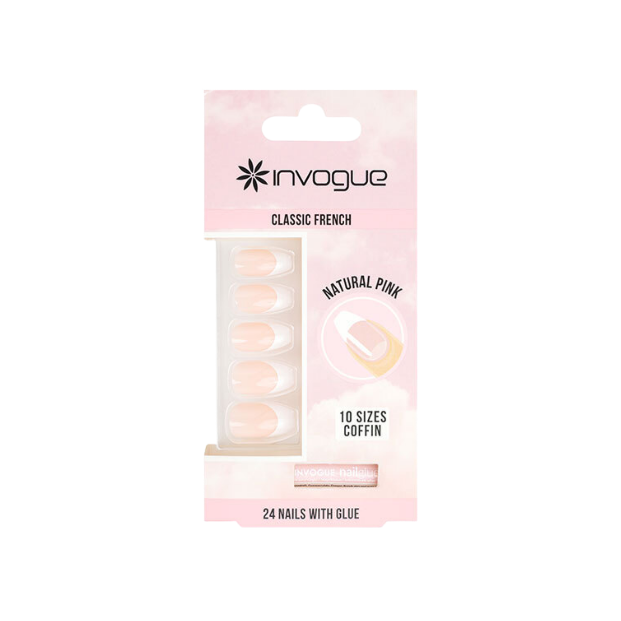 French Pink Coffin Nails
