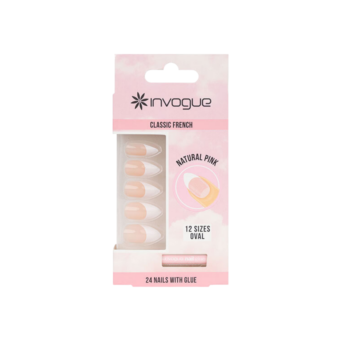 French Pink Oval Nails