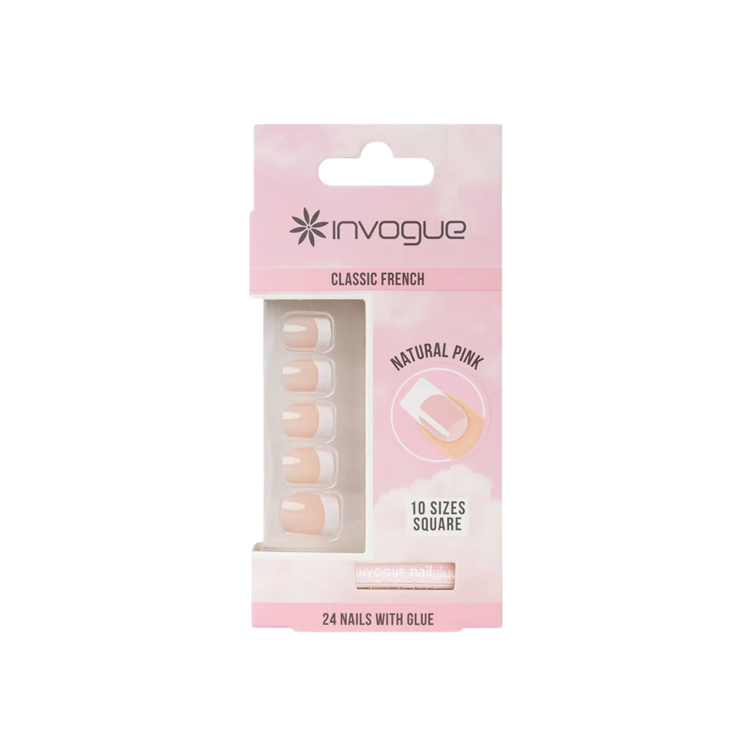 French Pink Square Nails