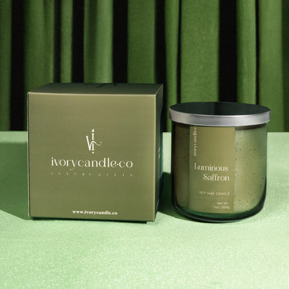 Luminous Saffron Candle