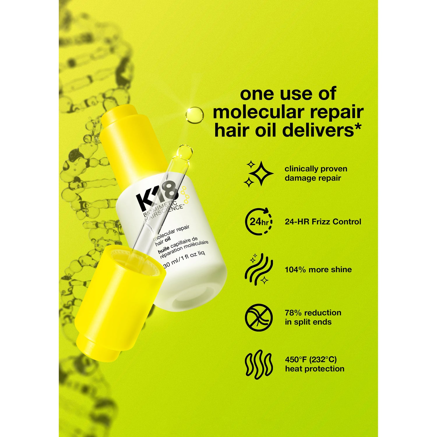 زيت مولكيولار لترميم الشعر