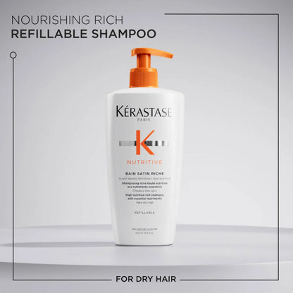 Nutritive Bain Satin Riche High Nutrition Rich Shampoo