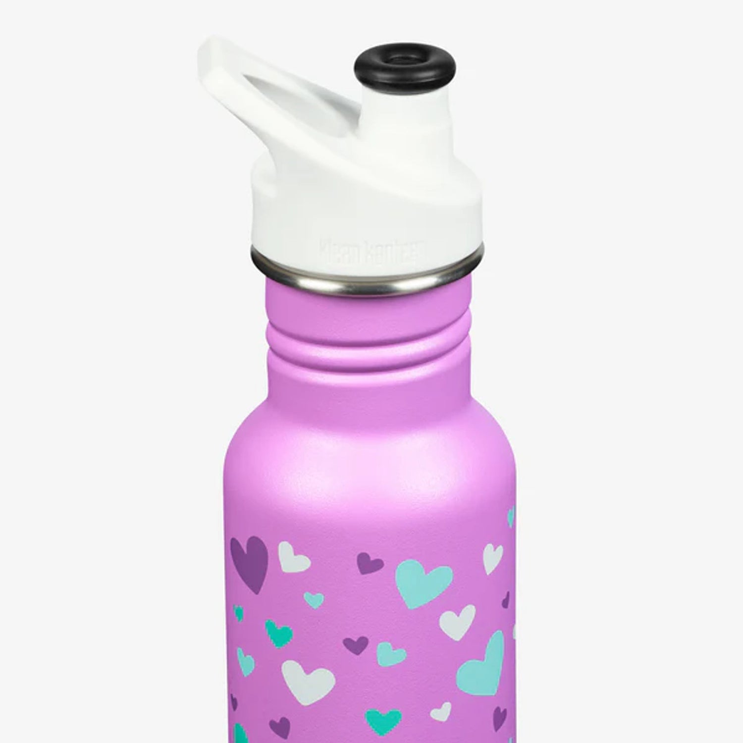 Kid Classic Narrow Neck Flask (w/ Sport Cap) - Orchid Hearts