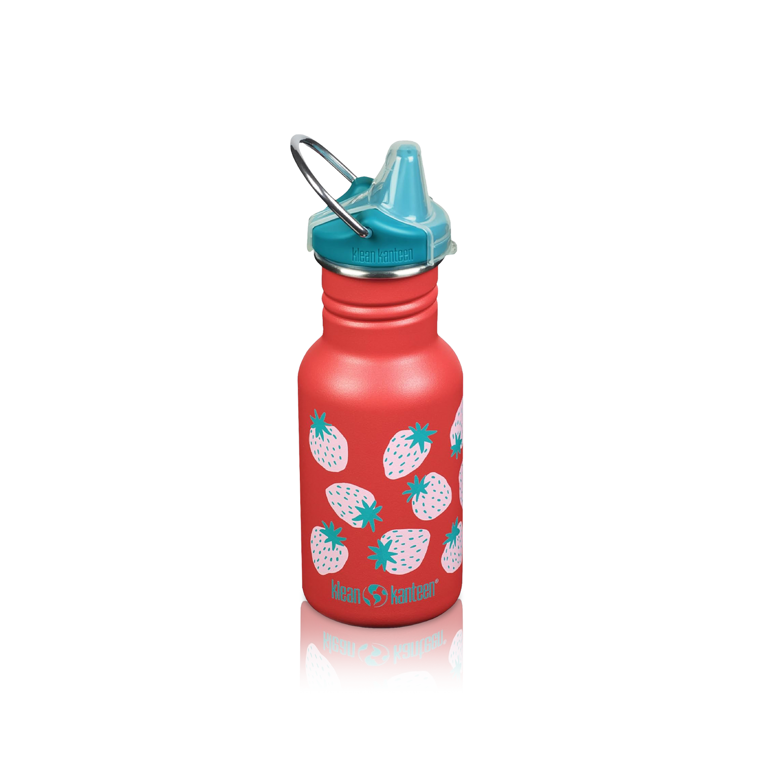 Kid Classic Narrow Neck Flask (w/ Sport Cap) - Strawberry