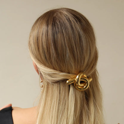 Glossy Knot Barrette