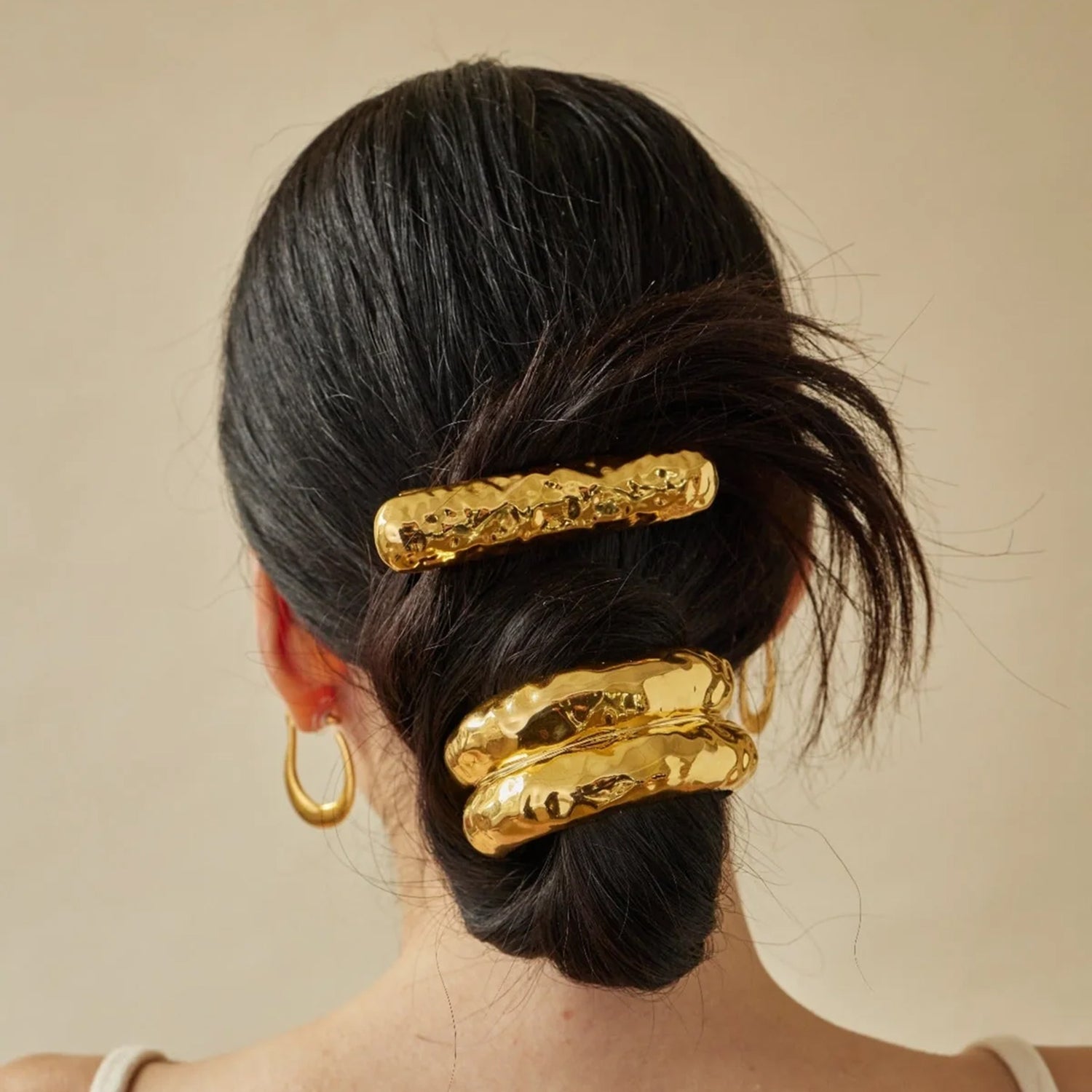 Hammered Double Arch Pony Cuff