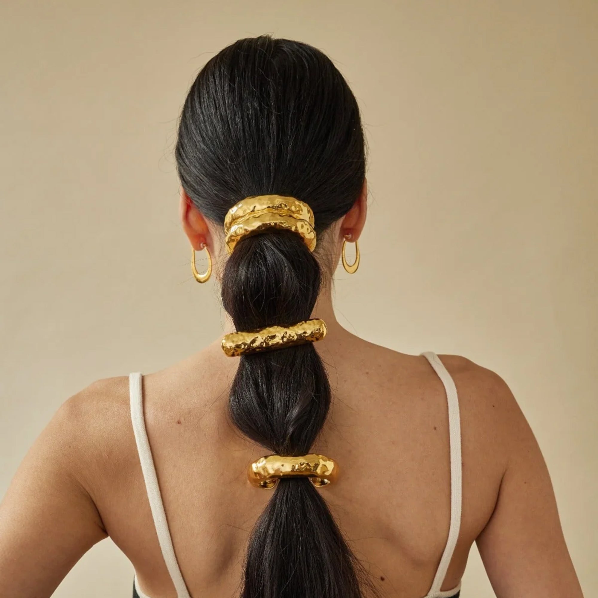 Hammered Double Arch Pony Cuff