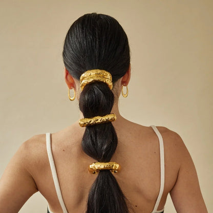 Hammered Double Arch Pony Cuff