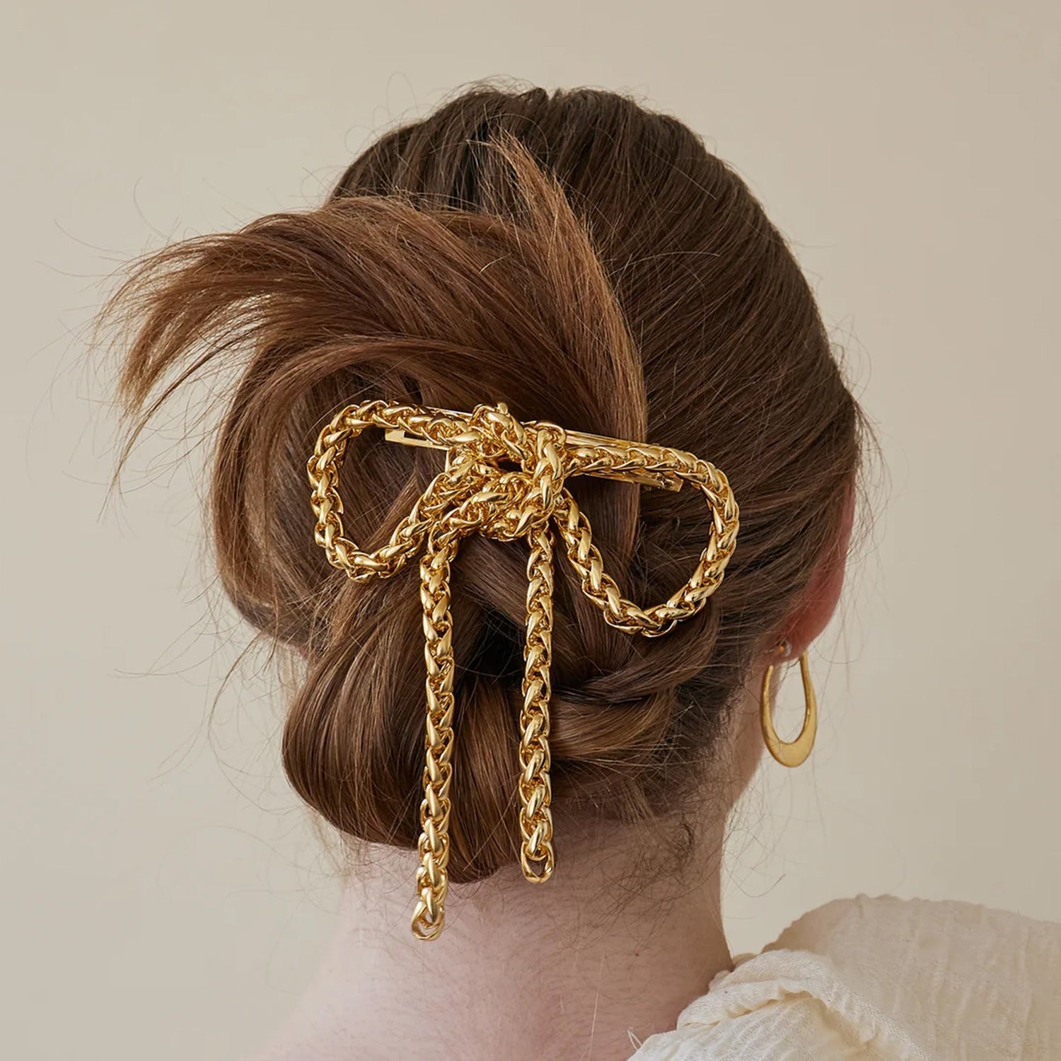 Kamala Chain Bow Barrette
